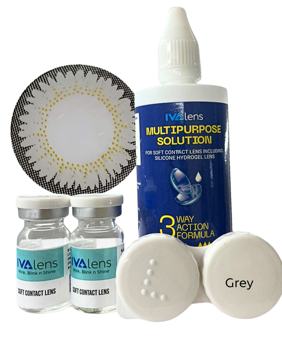 Ivalens Yearly Color Contact lens-(Grey)