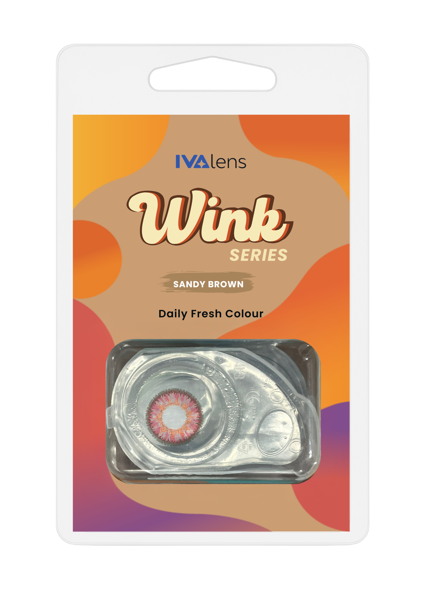 Ivalens Daily Fresh Color Sandy-Brown Wink Series 2 lens pack - Image 6
