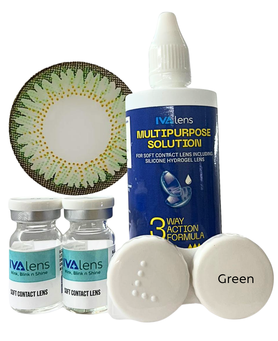 Ivalens Conventional Color Green 2 lens pack
