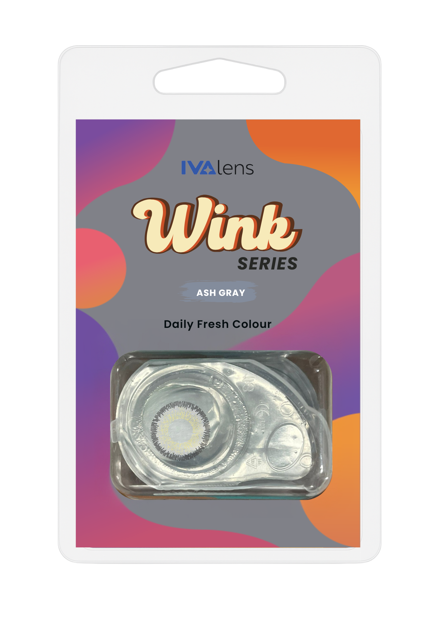 Ivalens Daily Fresh Color Ash Gray Wink Series 2 lens pack - Image 2