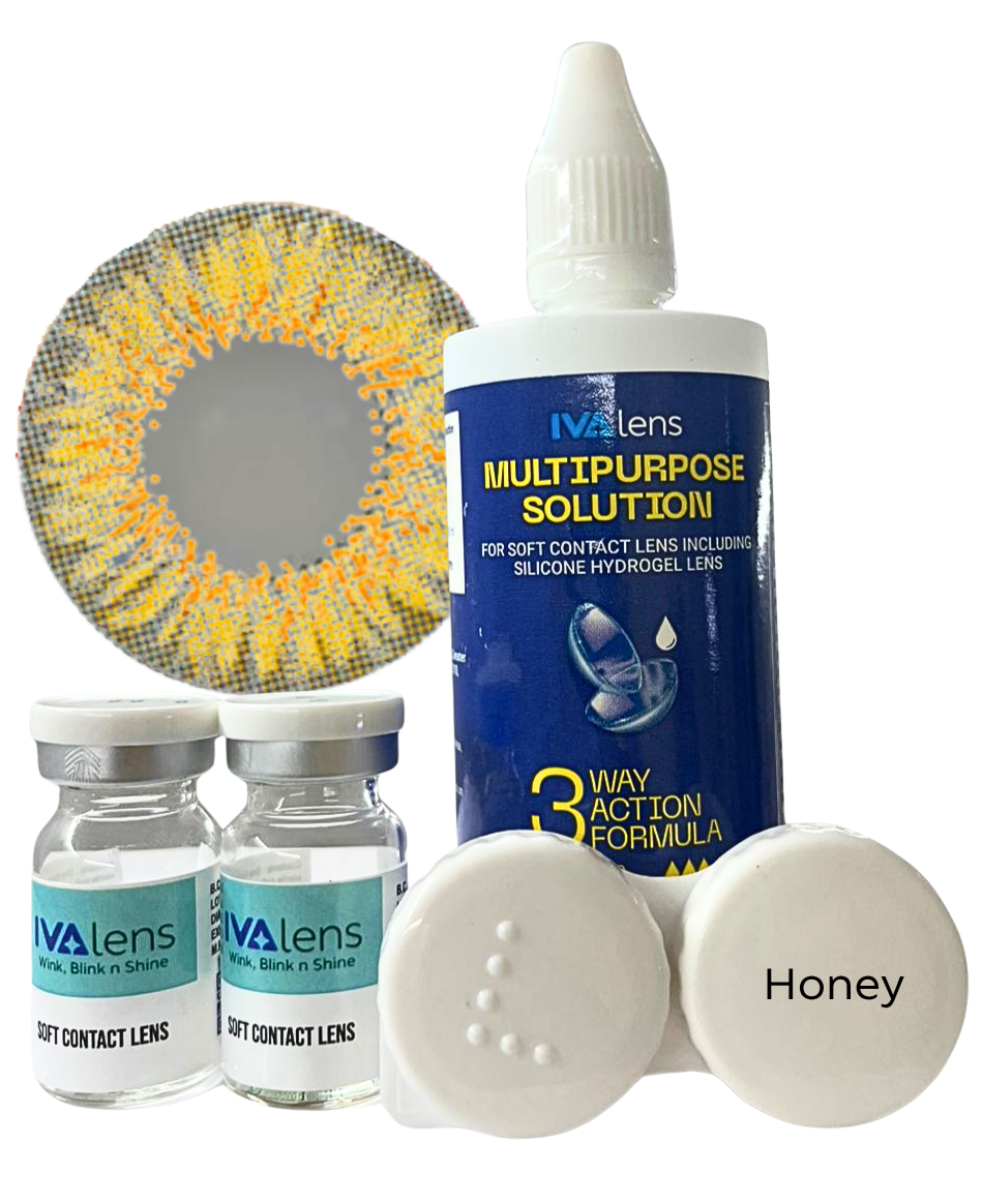 Ivalens Yearly Color Contact lens-(Honey)