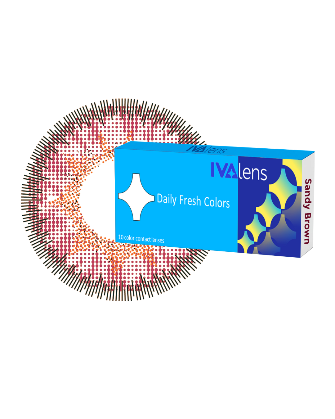 Ivalens Daily Fresh Color Sandy Brown 10 lens pack - Image 2