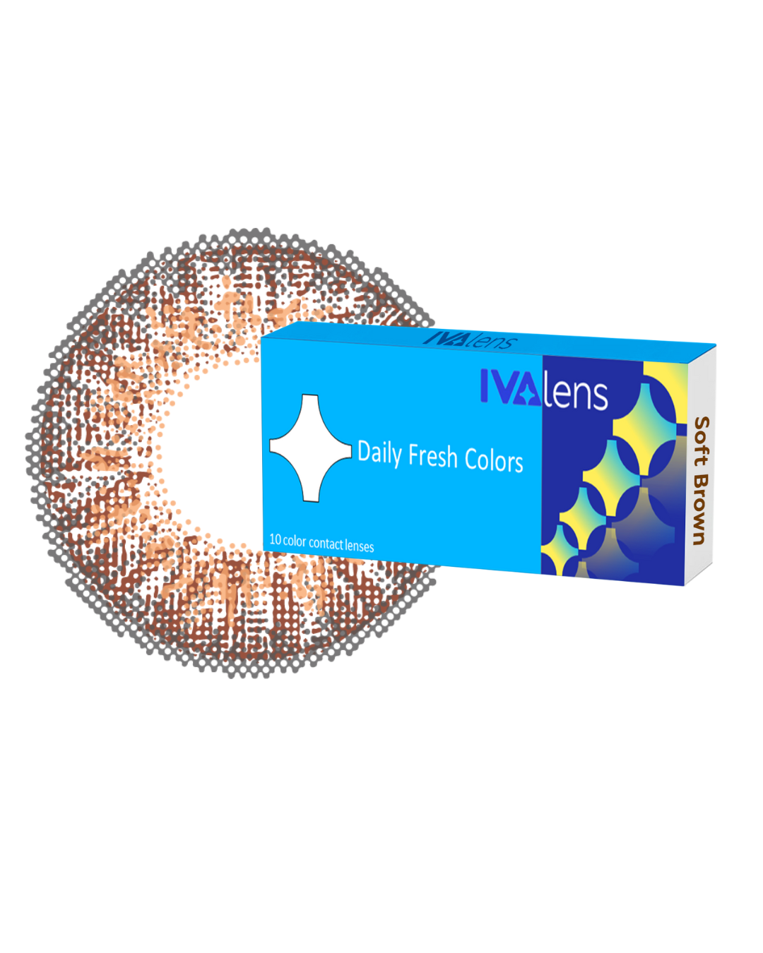 Ivalens Daily Fresh Color Soft Brown 10 lens pack - Image 2