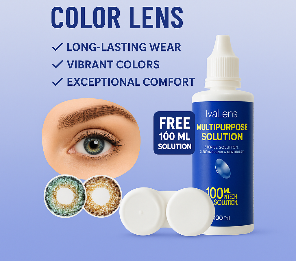 Ivalens Monthly Color Contact lens-(Honey) - Image 6