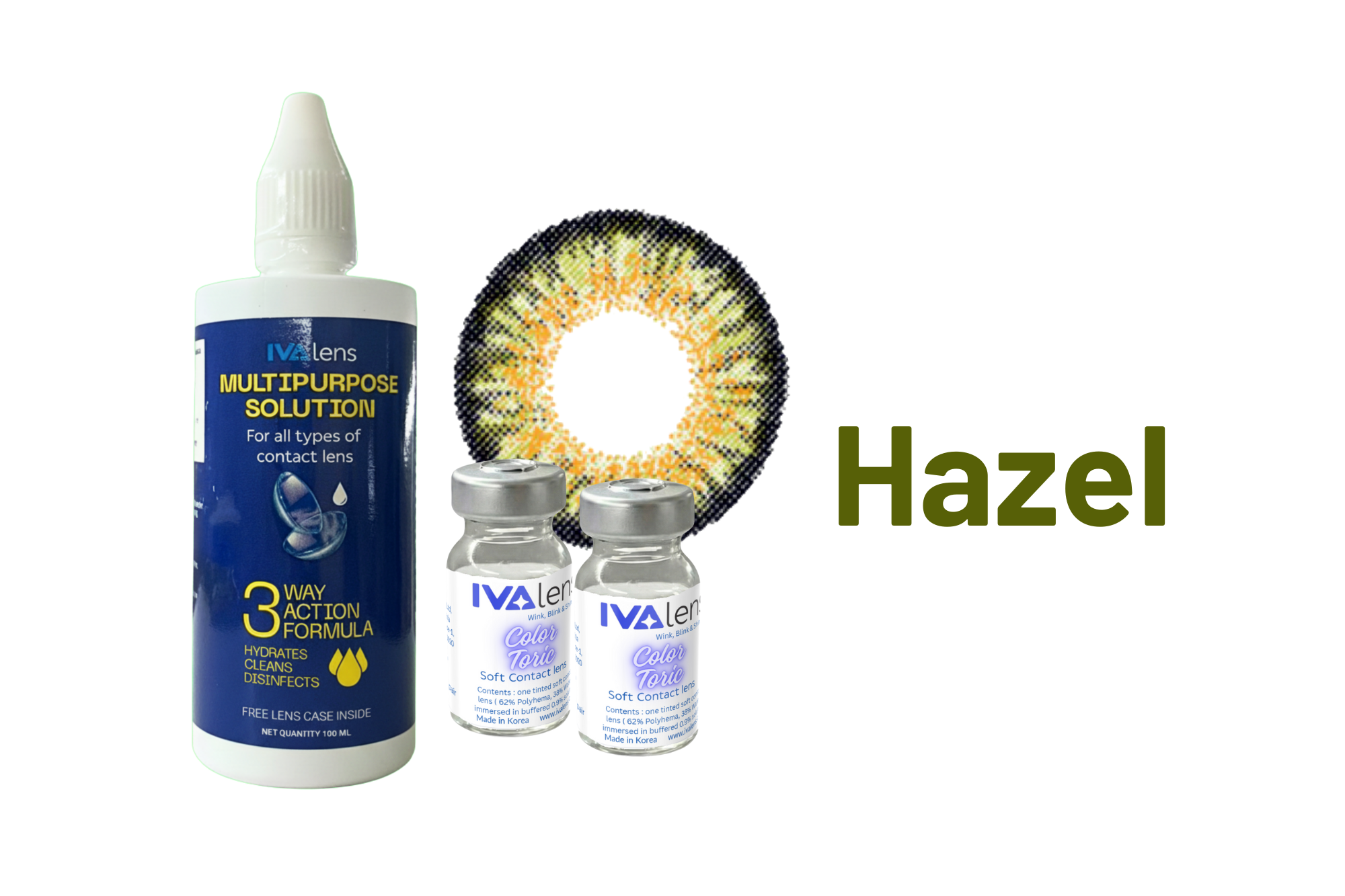 IVALens Color Toric Contact Lens- Hazel - Image 4