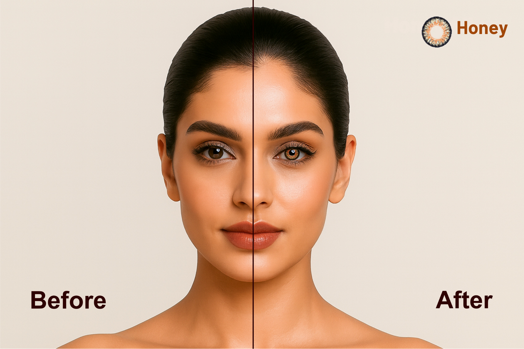 IVALens Color Toric Contact Lens- Honey - Image 4