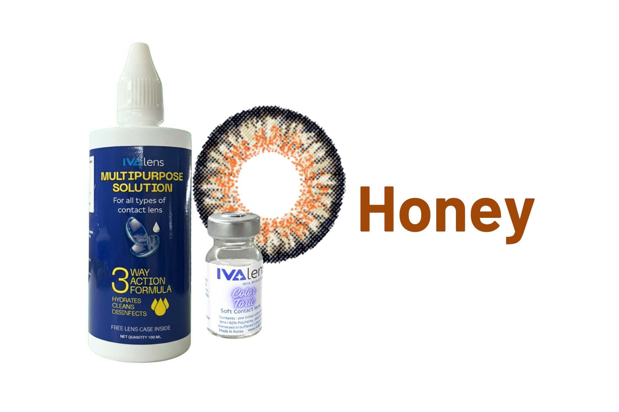 IVALens Color Toric Contact Lens- Honey - Image 2