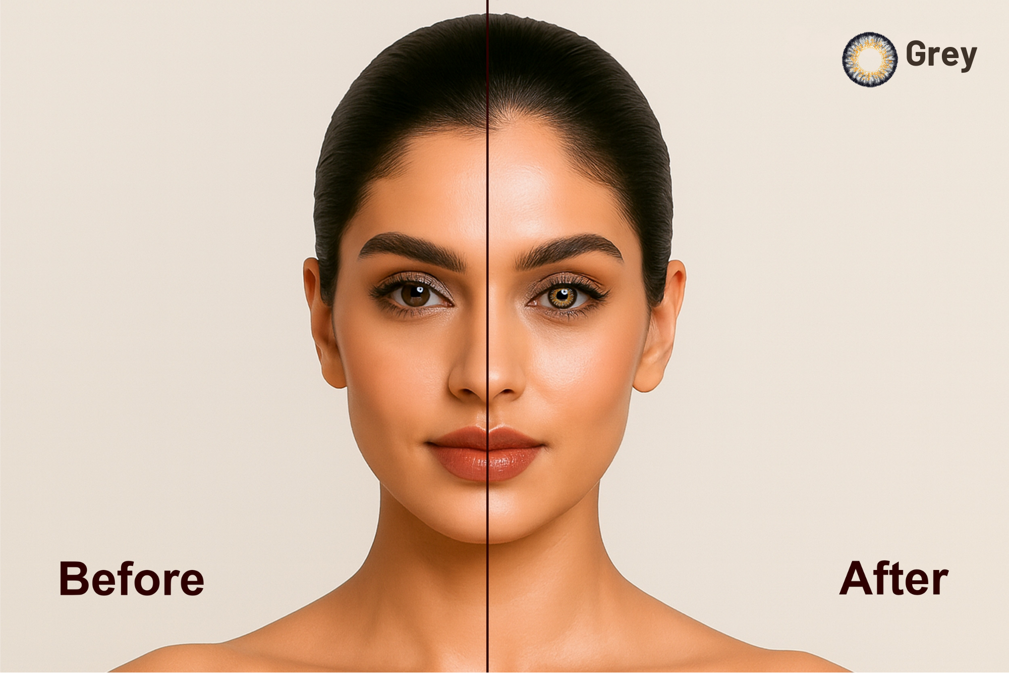 IVALens Color Toric Contact Lens- Grey - Image 4